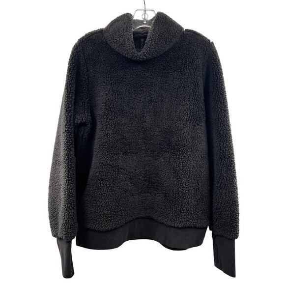 GAIAM Fleece Mock Neck Pullover Charcoal Size Medium Soft - Picture 1 of 9